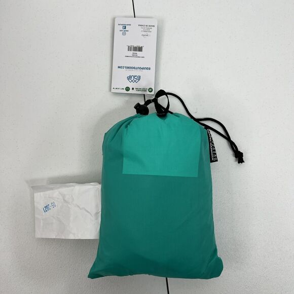 Equip One Person 100% Recycled Nylon Travel Hammock Green Breathable Fast Drying - Picture 11 of 11